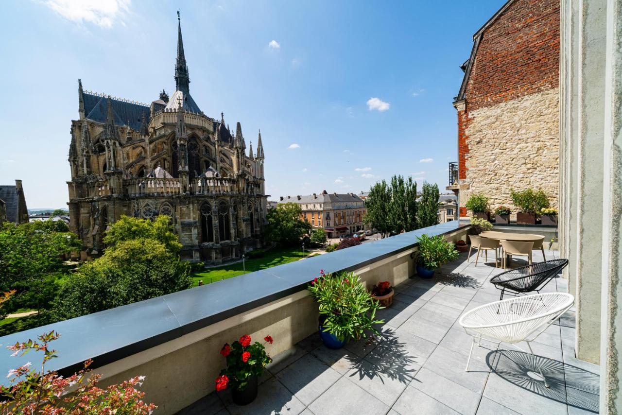 Les Suites 7 Anges - Parking, Vue Cathedrale & Centre Historique 랭스 외부 사진
