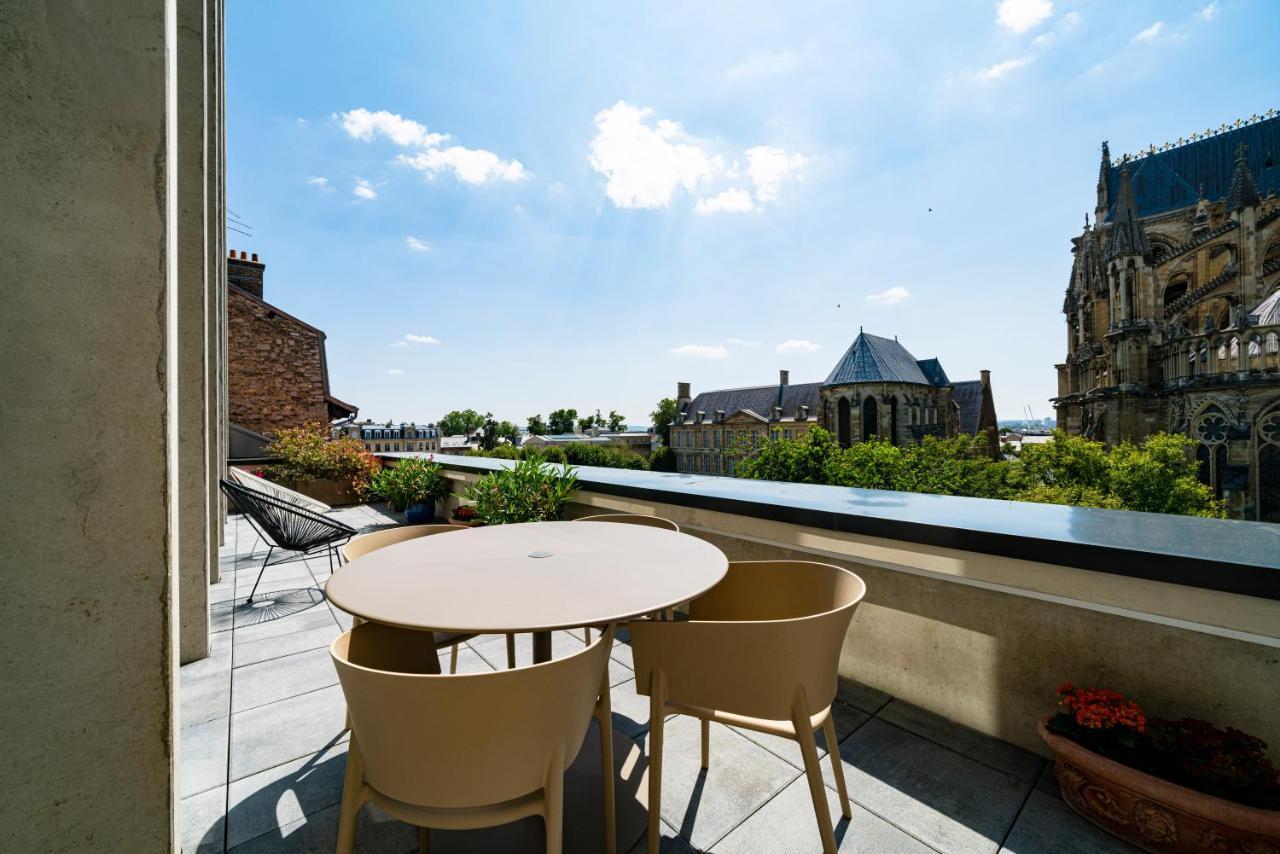 Les Suites 7 Anges - Parking, Vue Cathedrale & Centre Historique 랭스 외부 사진