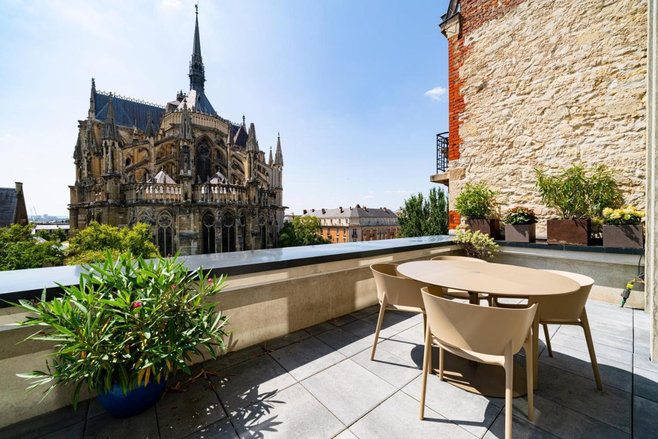 Les Suites 7 Anges - Parking, Vue Cathedrale & Centre Historique 랭스 외부 사진