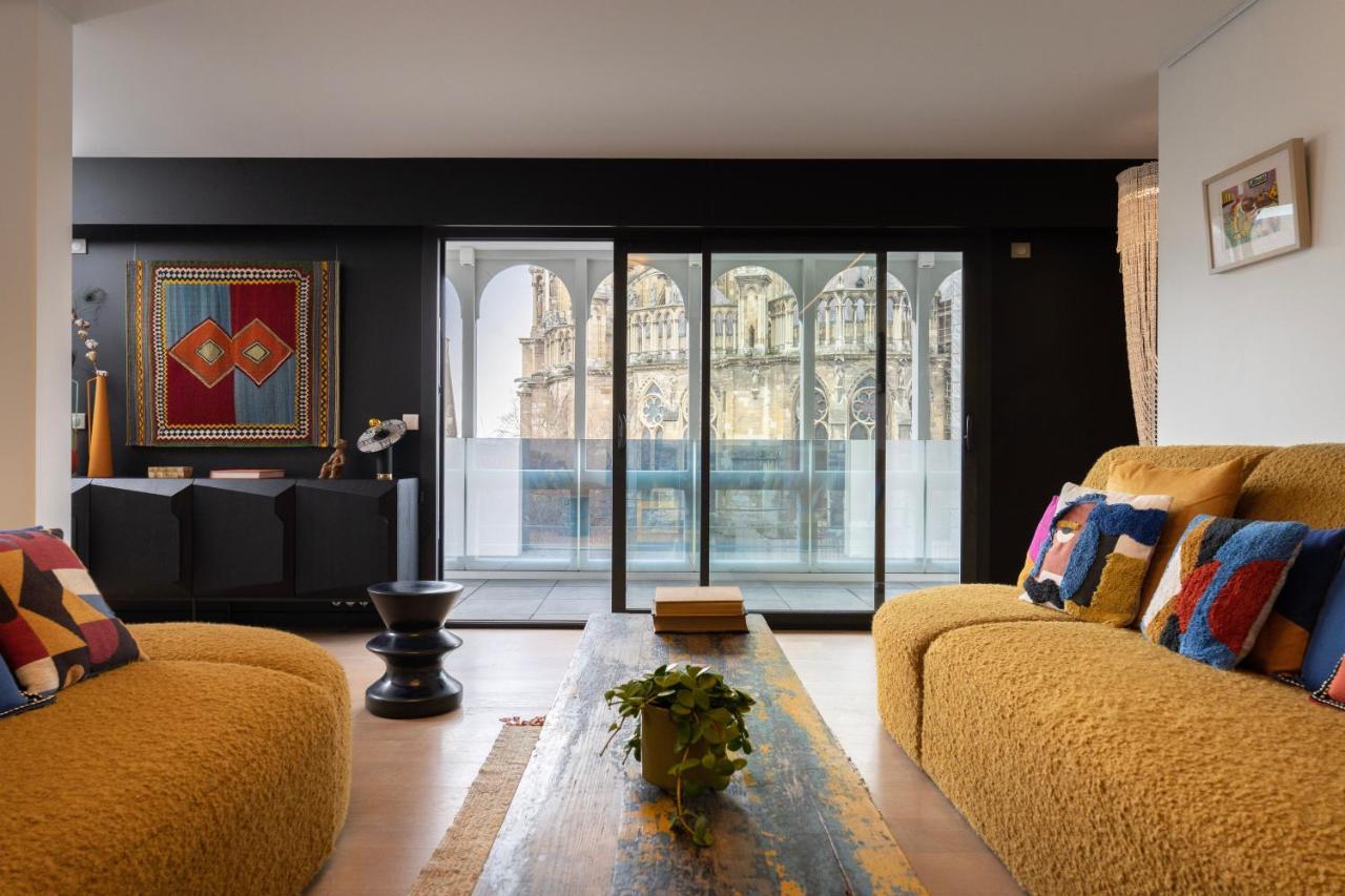 Les Suites 7 Anges - Parking, Vue Cathedrale & Centre Historique 랭스 외부 사진