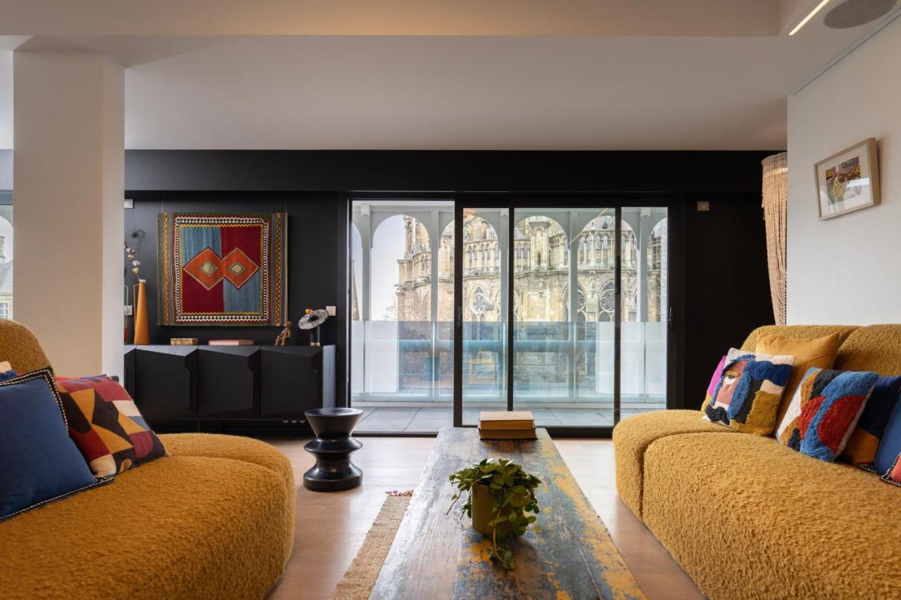 Les Suites 7 Anges - Parking, Vue Cathedrale & Centre Historique 랭스 외부 사진